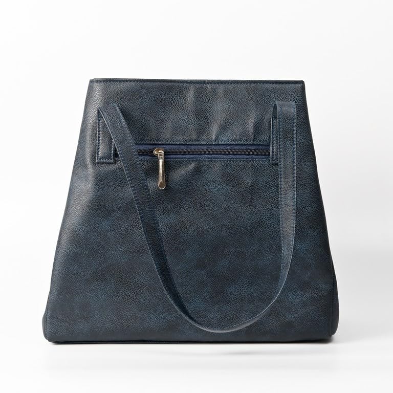 Visual Echoes Foldable Tote Bag - Blue