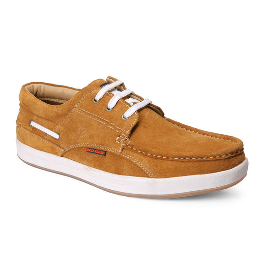 Red Chief Rust Leather Casual Sneaker Shoes for Men