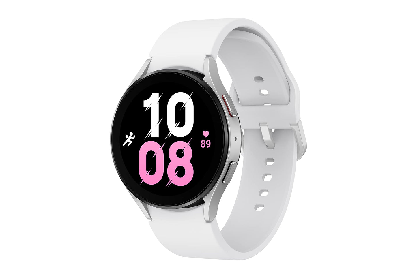 (Refurbished) Samsung Galaxy Watch5 LTE (44 mm, Silver, Compatible with Android only)