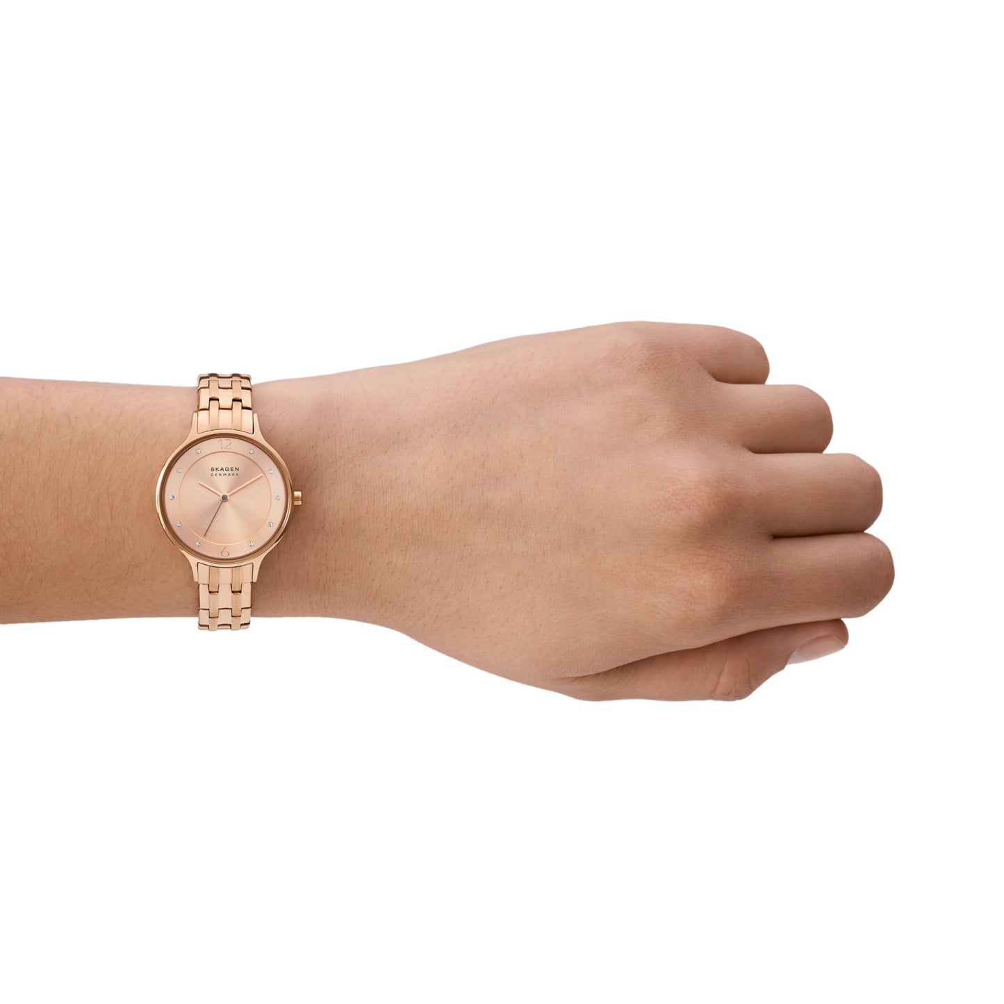 Skagen Analog Rose Gold Dial Women's Watch