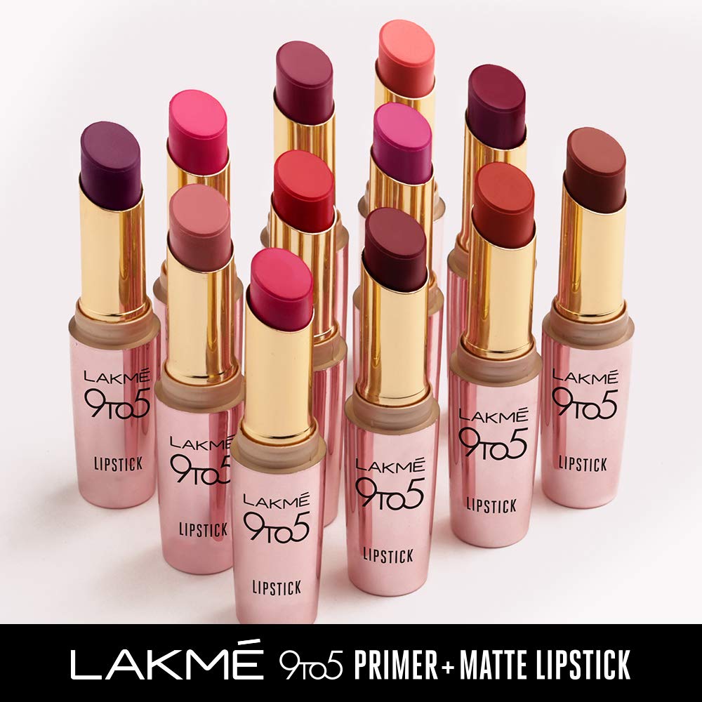 Lakme 9TO5 Primer + Matte Lip Color Blush Pink 3.6 g