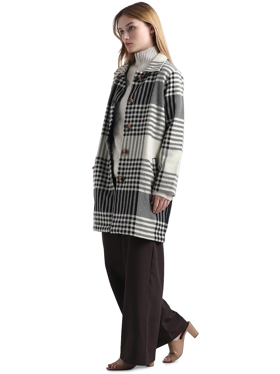 ONLY Women's A-Line Coat (15323620- Anthracite