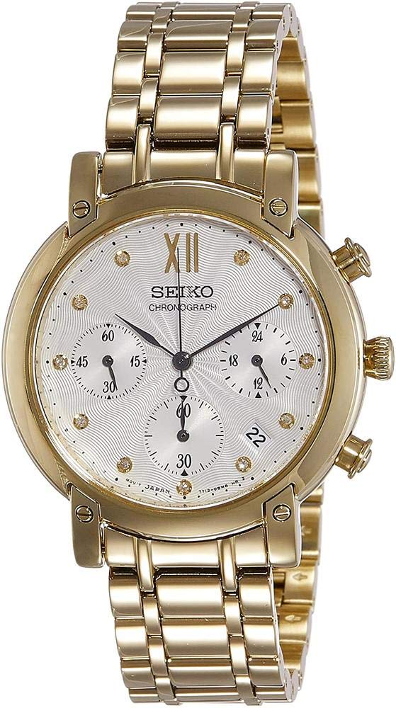 Seiko Analog White Dial Women's Watch