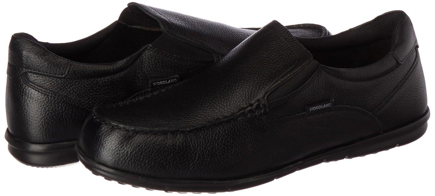 Woodland Men's Black Leather Casual Shoe-9 UK (43 EU) (GC 4320022)
