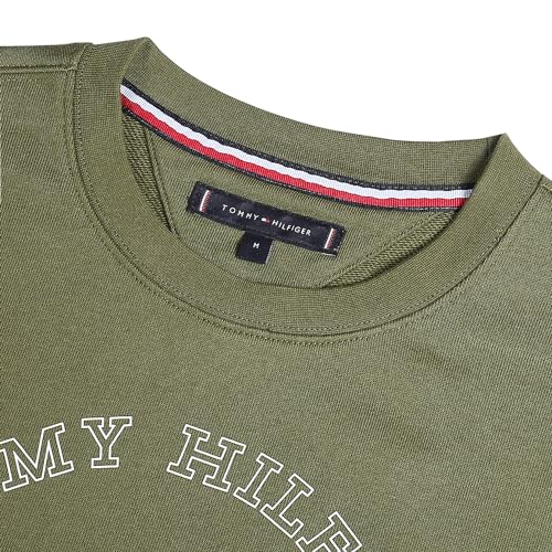 Tommy Hilfiger Men's Cotton Crew Neck Sweatshirt (F23HMHK044_Green