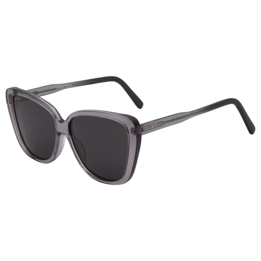 Ted Smith Cat-Eye Black Polarized Sunglasses Women