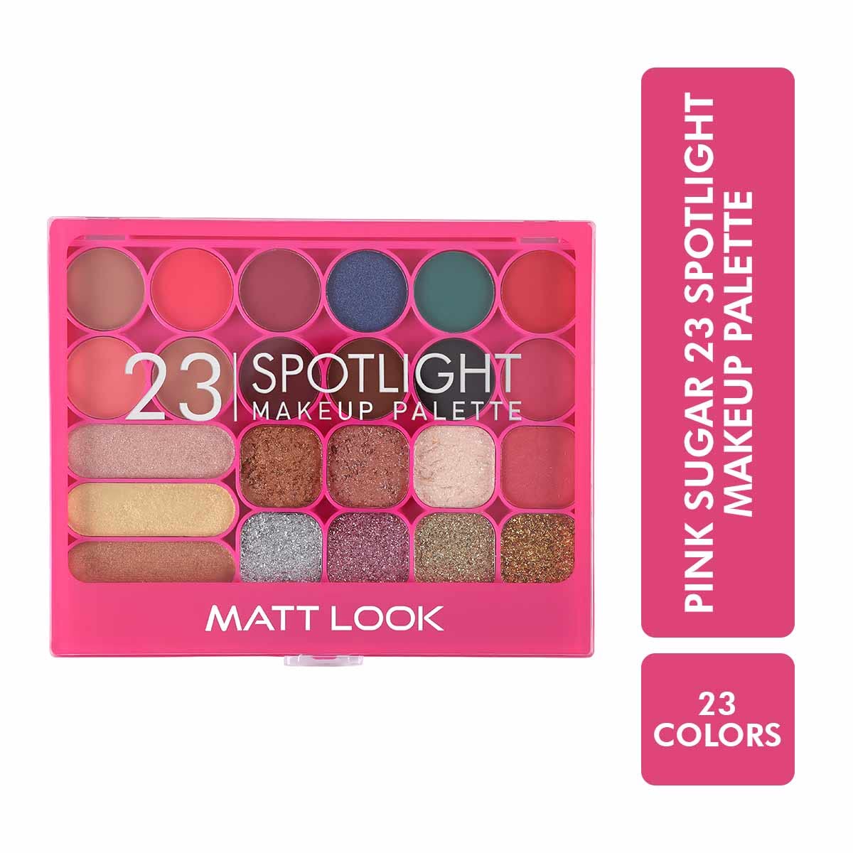 Mattlook Pink Sugar 23 Spotlight Makeup Palette, Multicolor-01, 35gm