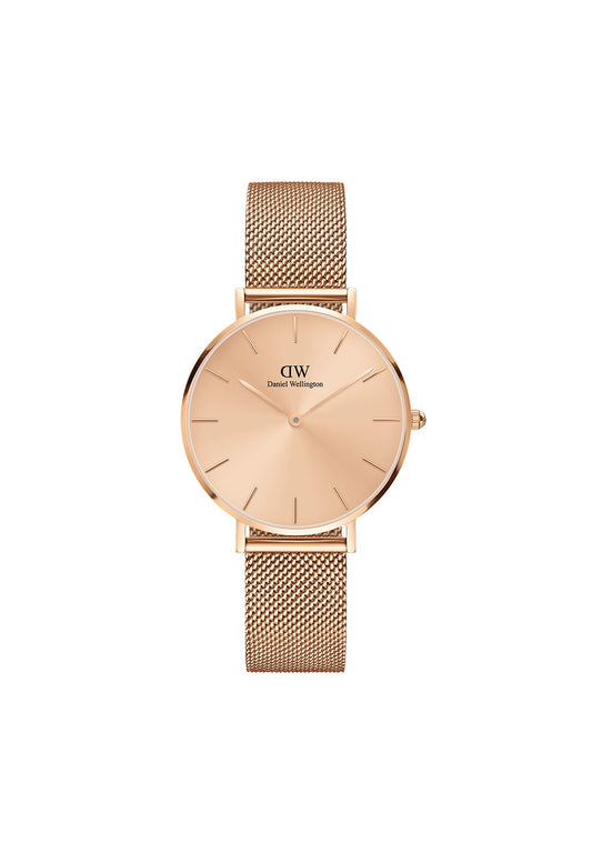 Daniel Wellington Petite unitone Analog Rose Gold Dial Women's Watch-DW00100470