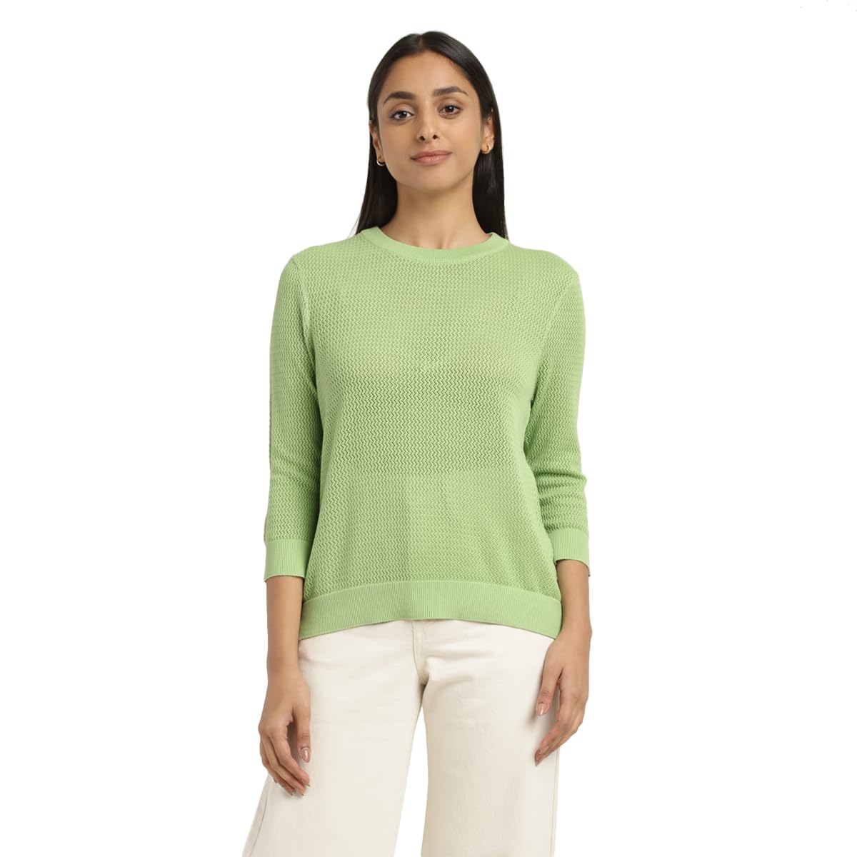 Levi's Women's Cotton Modern Sweater (A9198-0001_Green