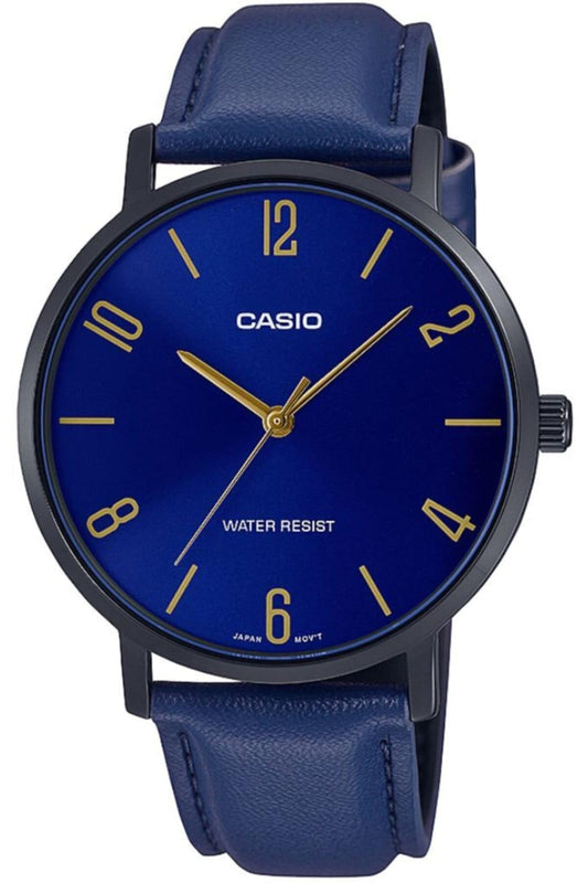 Casio Analog Blue Dial Men's Watch-MTP-VT01BL-2BUDF