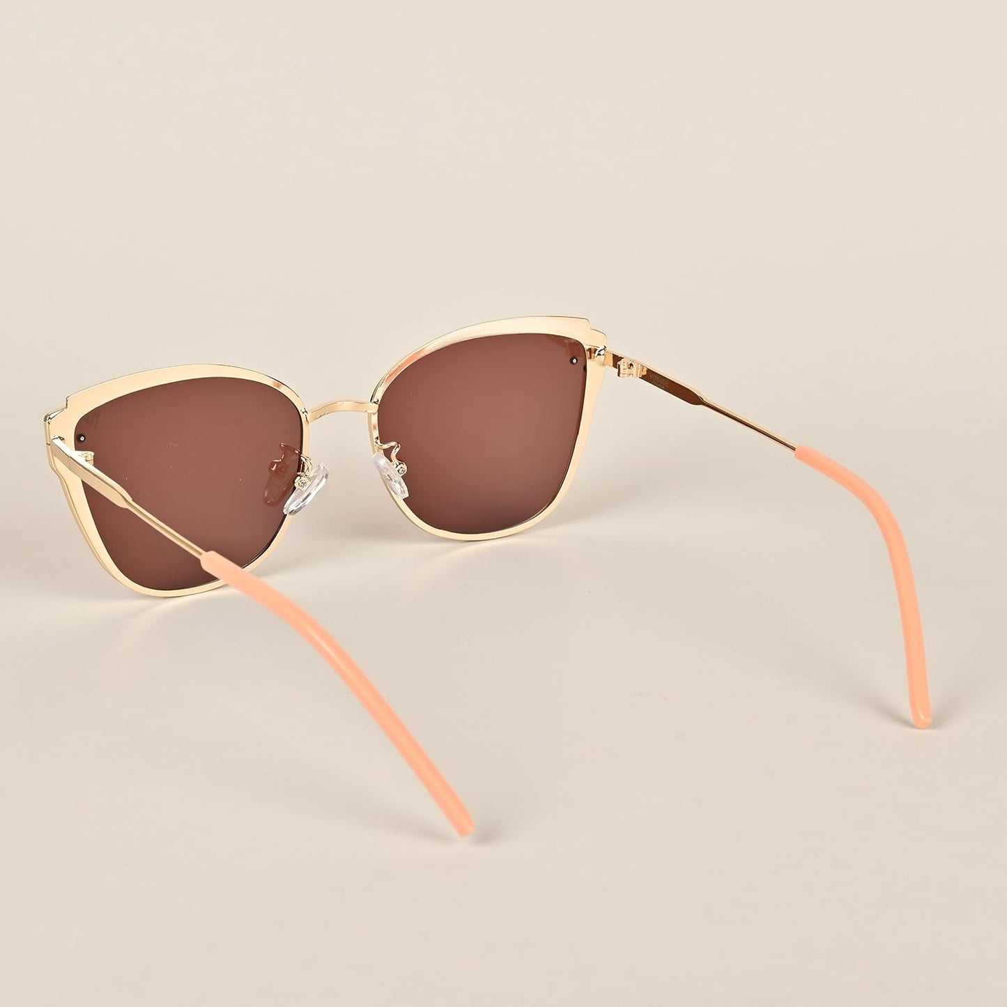 Voyage UV Protected Cat-Eye Women Sunglasses - (Red Lens | Pink Frame)