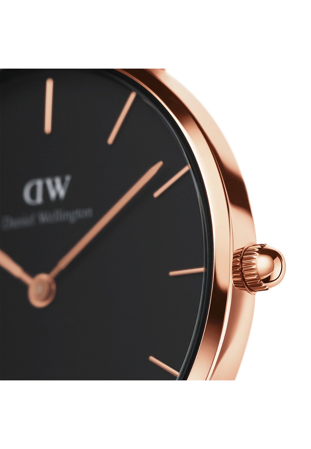 Daniel Wellington Petite Melrose 36mm Black Dial Rose Gold Unisex Watch - DW00100303