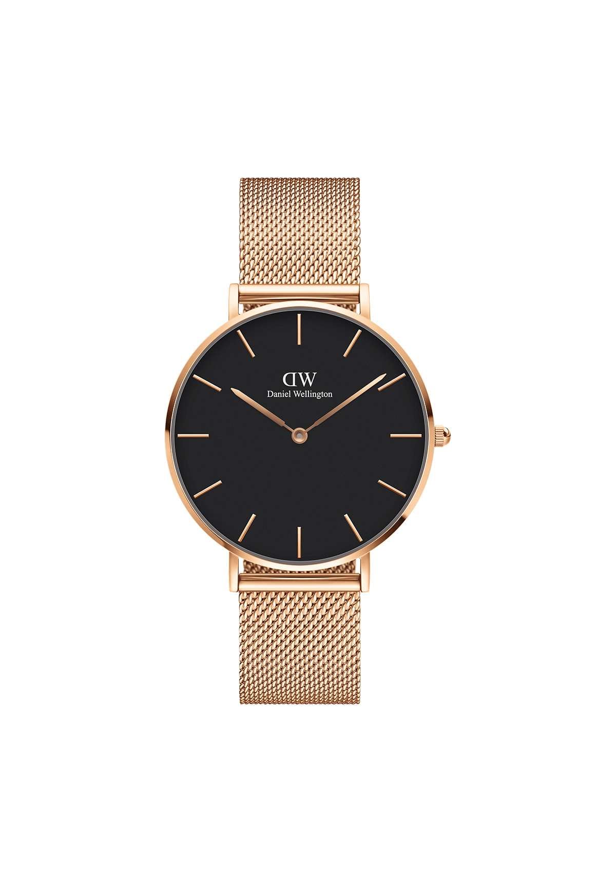 Daniel Wellington Petite Melrose 36mm Black Dial Rose Gold Unisex Watch - DW00100303