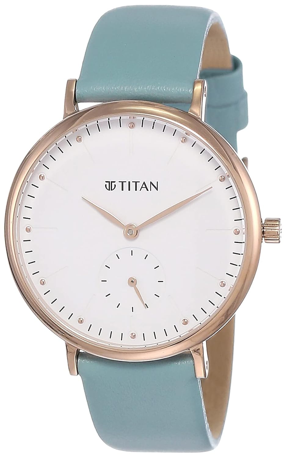 Titan Analog White Dial Women's Watch-95142WL01/NP95142WL01