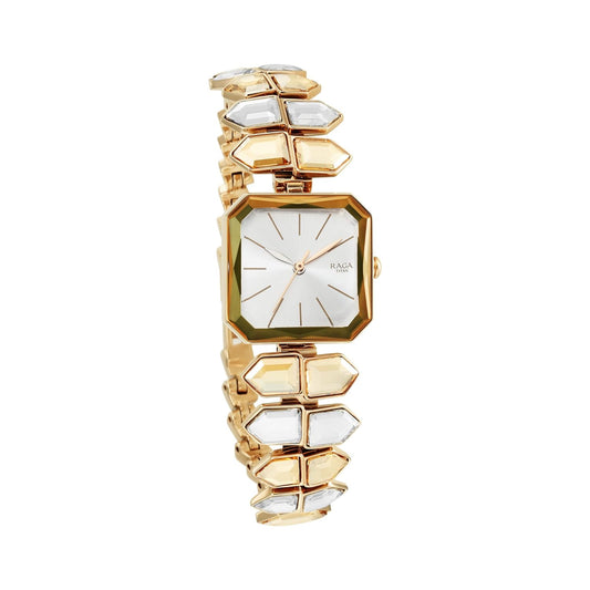 Titan Analog Off-White Dial Women's Watch-95152WM01