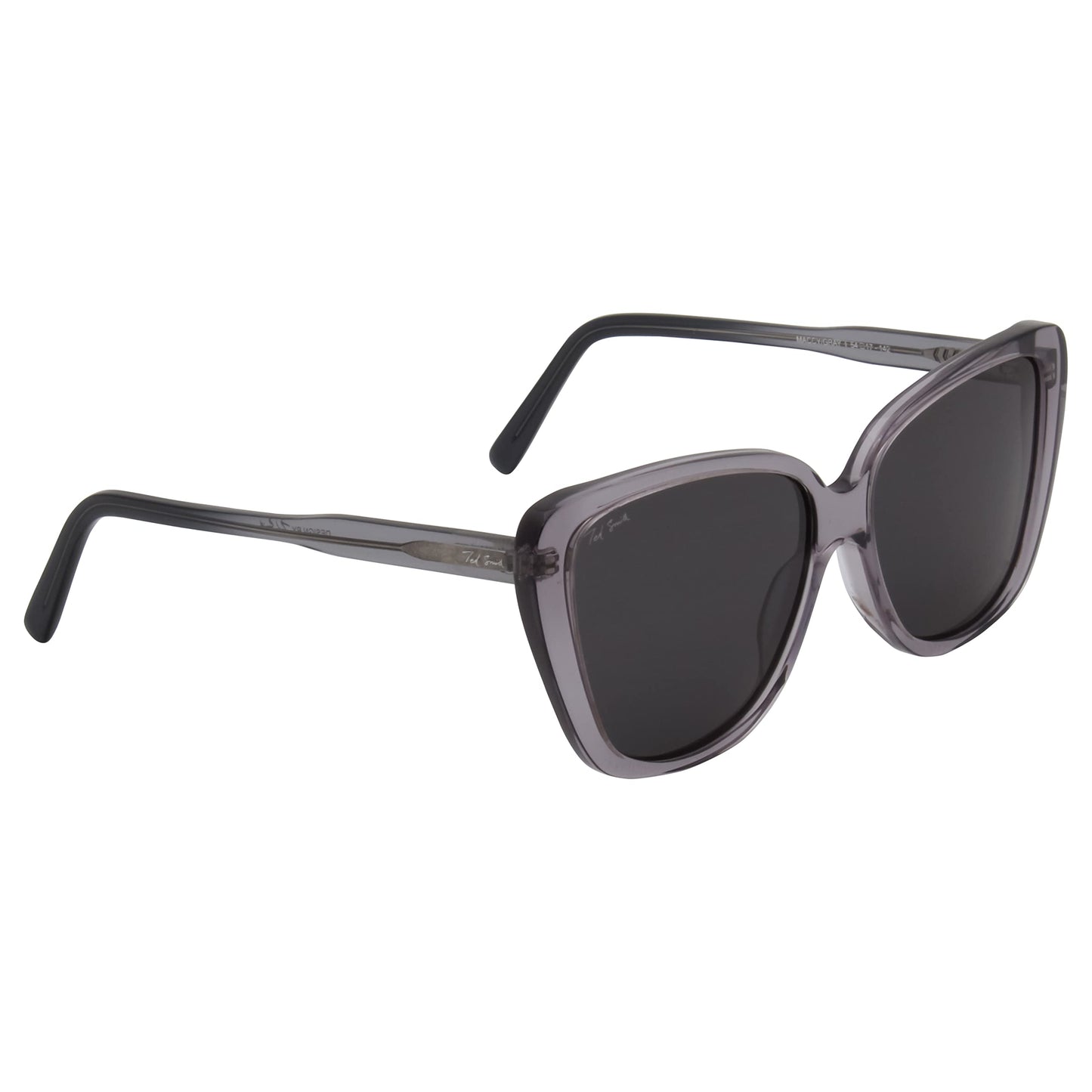 Ted Smith Cat-Eye Black Polarized Sunglasses Women