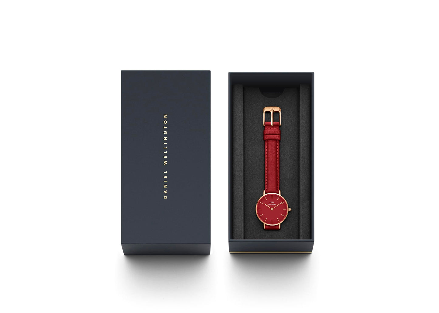 Daniel Wellington Petite 28 Red Dial Analogue Women's Watch