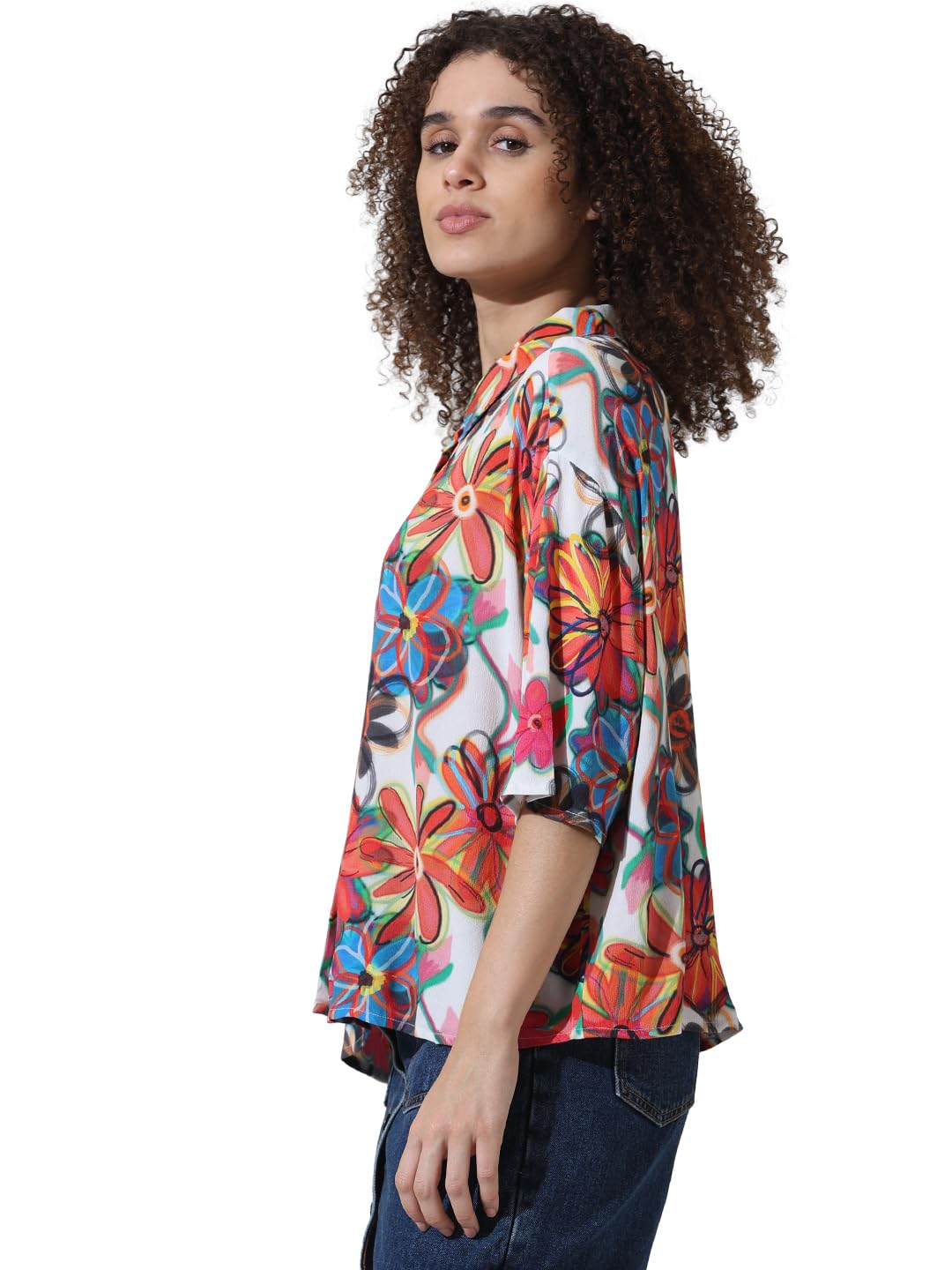 ONLY Women's Relaxed Fit Shirt (15334604-Cloud Dancer_Cloud