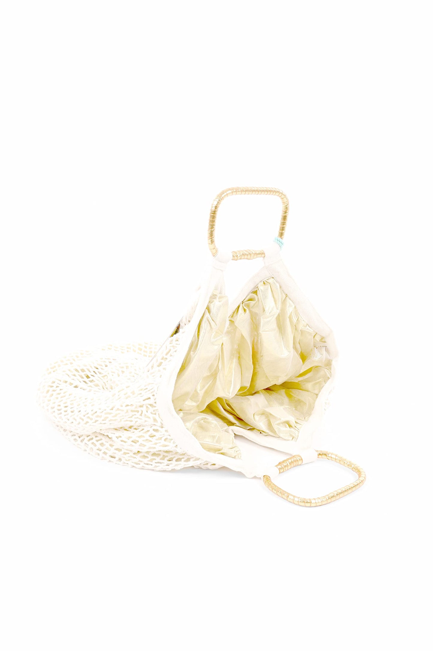 Boho Girl Organic Cotton Net Tote Bags | Jet Set Fish Net Hand Held Bag for Women