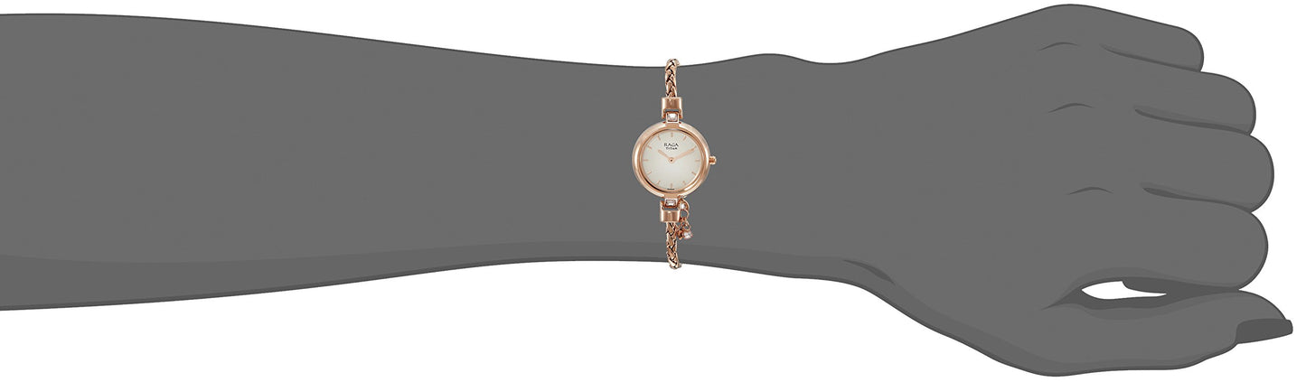 Titan Analog Rose Gold Dial Women's Watch