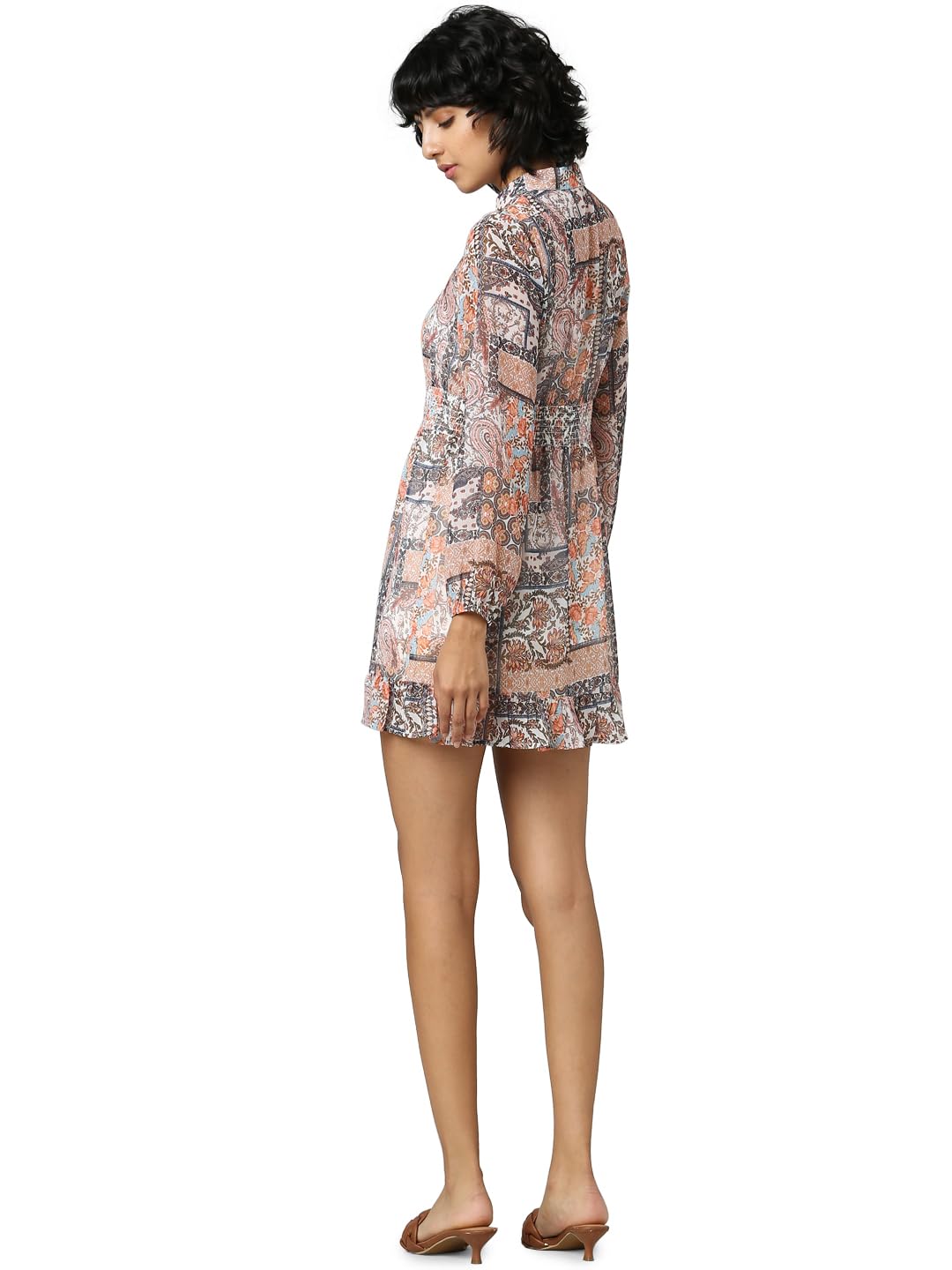 ONLY Women's Polyester Shirt Above The Knee Dress (Rose Cloud)