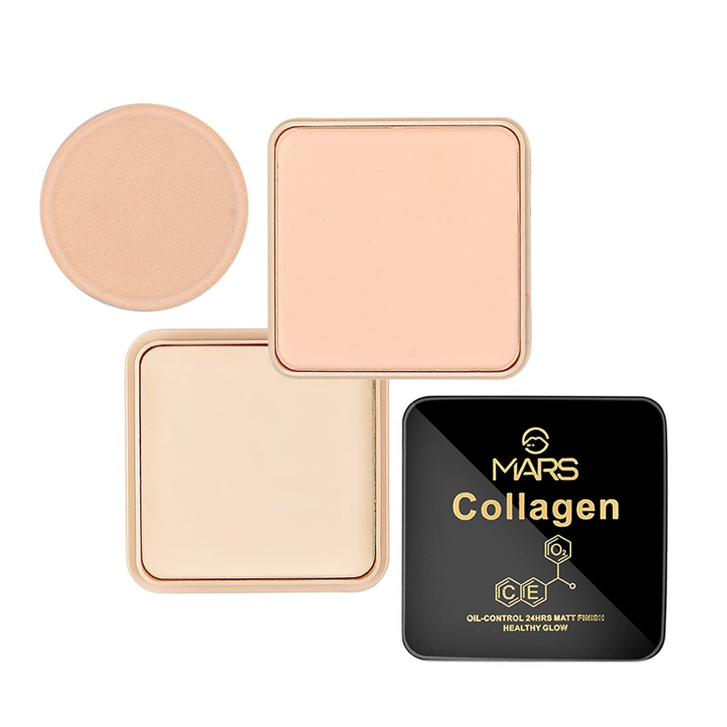 MARS Oll-Control 24 Hrs Matte Finish Healthy Glow Compact Powder Compact 20g Shade-01