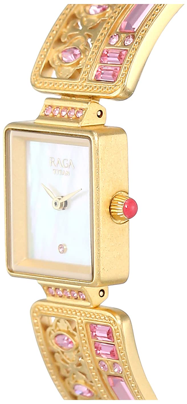 Titan Masaba 2 Analog Mother of Pearl Dial Women's Watch