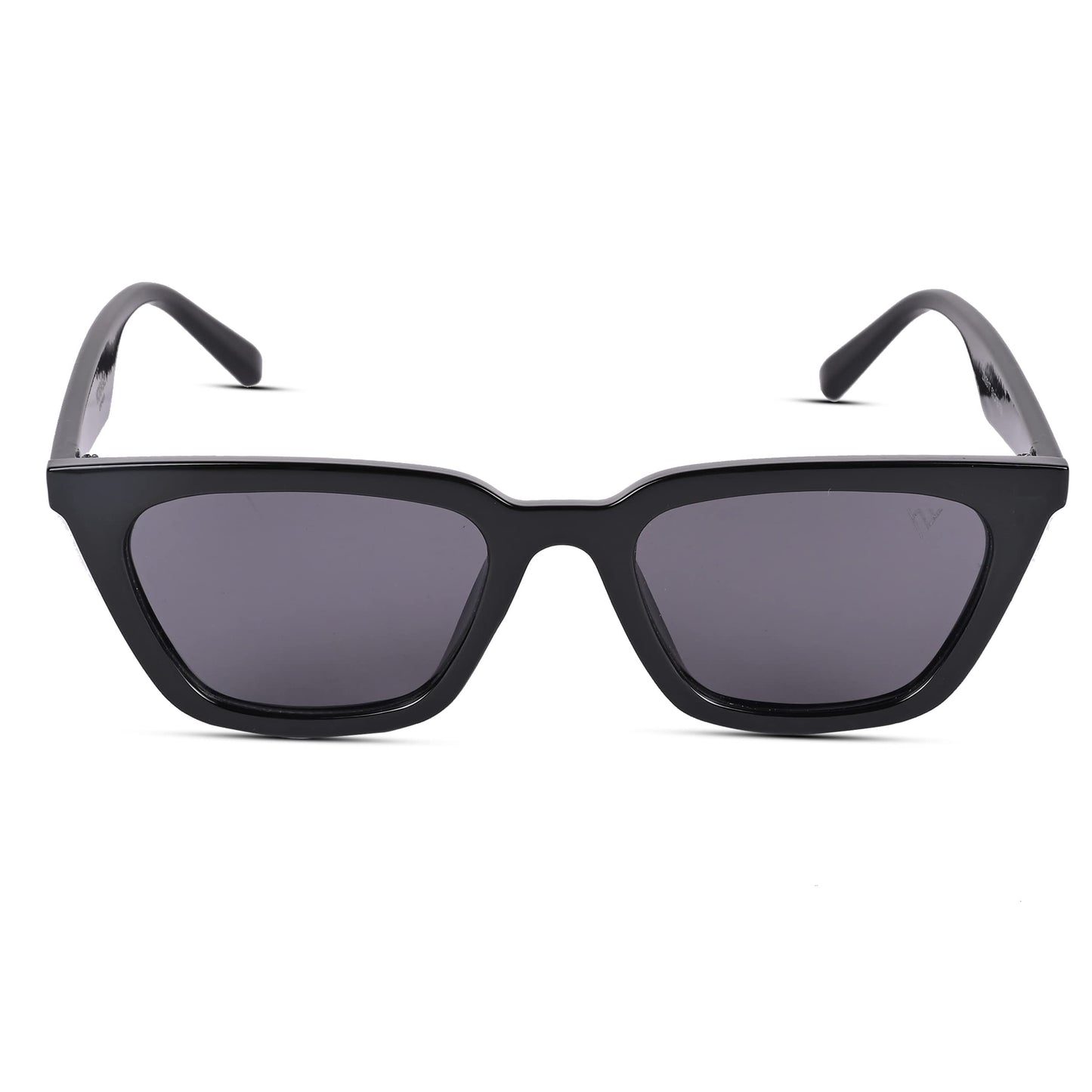 Voyage UV Protection Black Cat-Eye Sunglasses for Women (3517MG3761 | Black Frame | Black Lens)