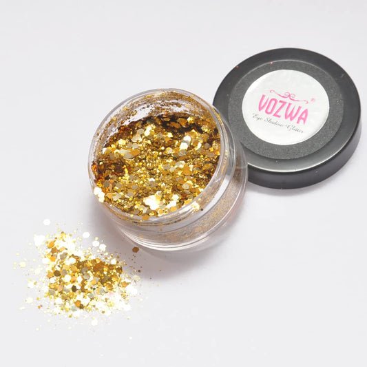 Vozwa Golden EyeShadow Gradient Chunky Glitter Eye Makeup ✮ 12 gm