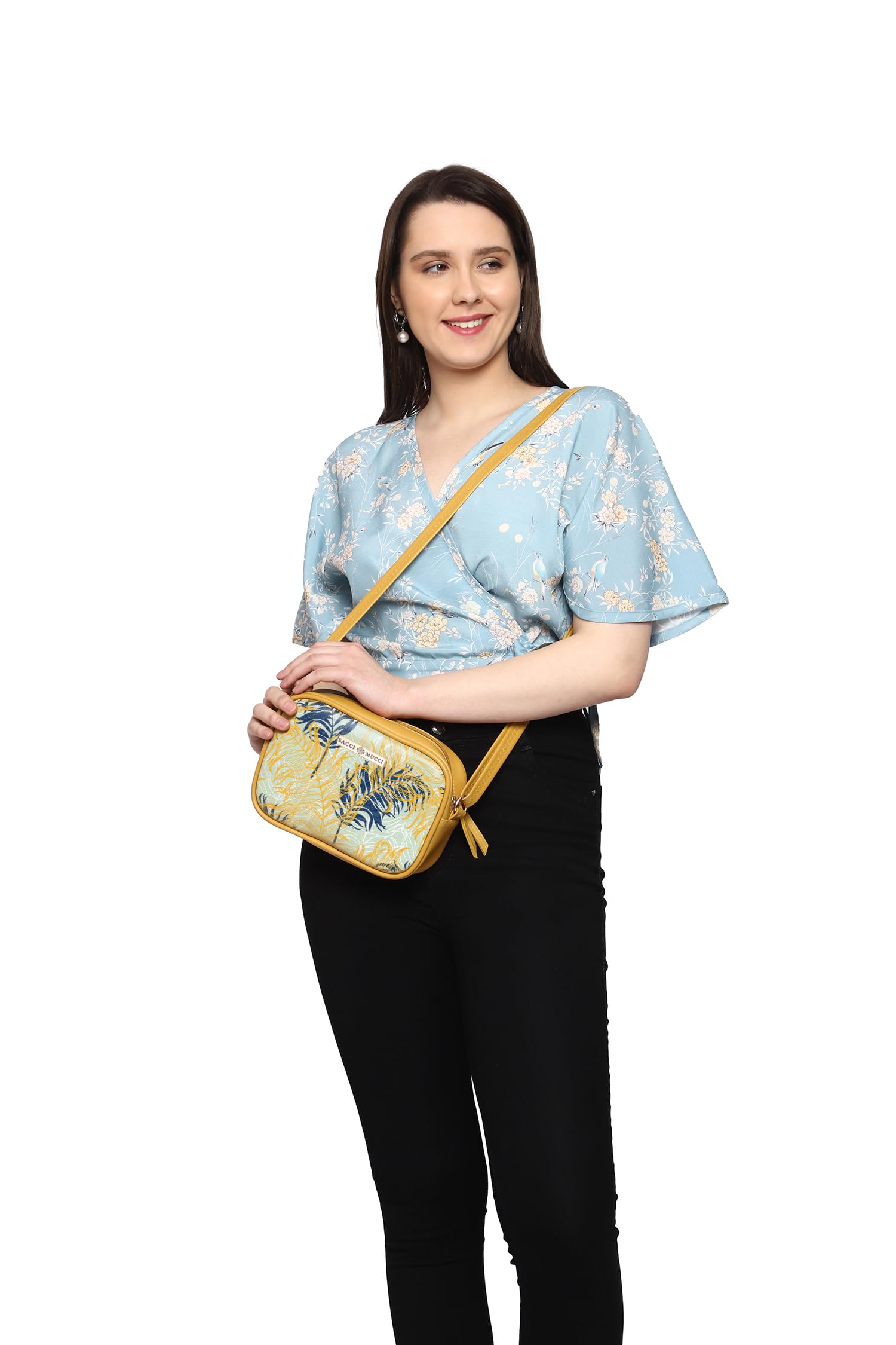 SACCI MUCCI Stylish Box Sling Bag for girls Side Purse for Women