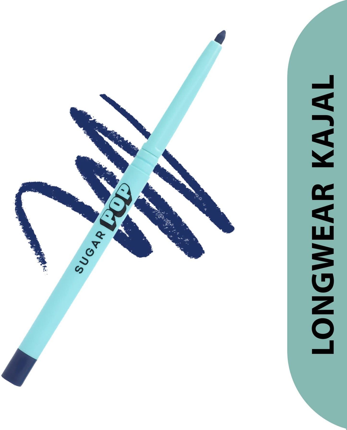 SUGAR POP Complete Matte Kajal Kit-01 Black Kajal+02 Blue Kajal+03 Brown Kajal | Long Lasting l Lasts up to 16 Hours