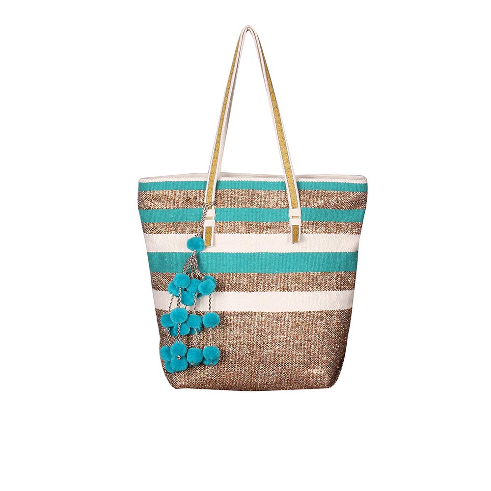 Boho Girl Fanfare Glitter Tote Bags