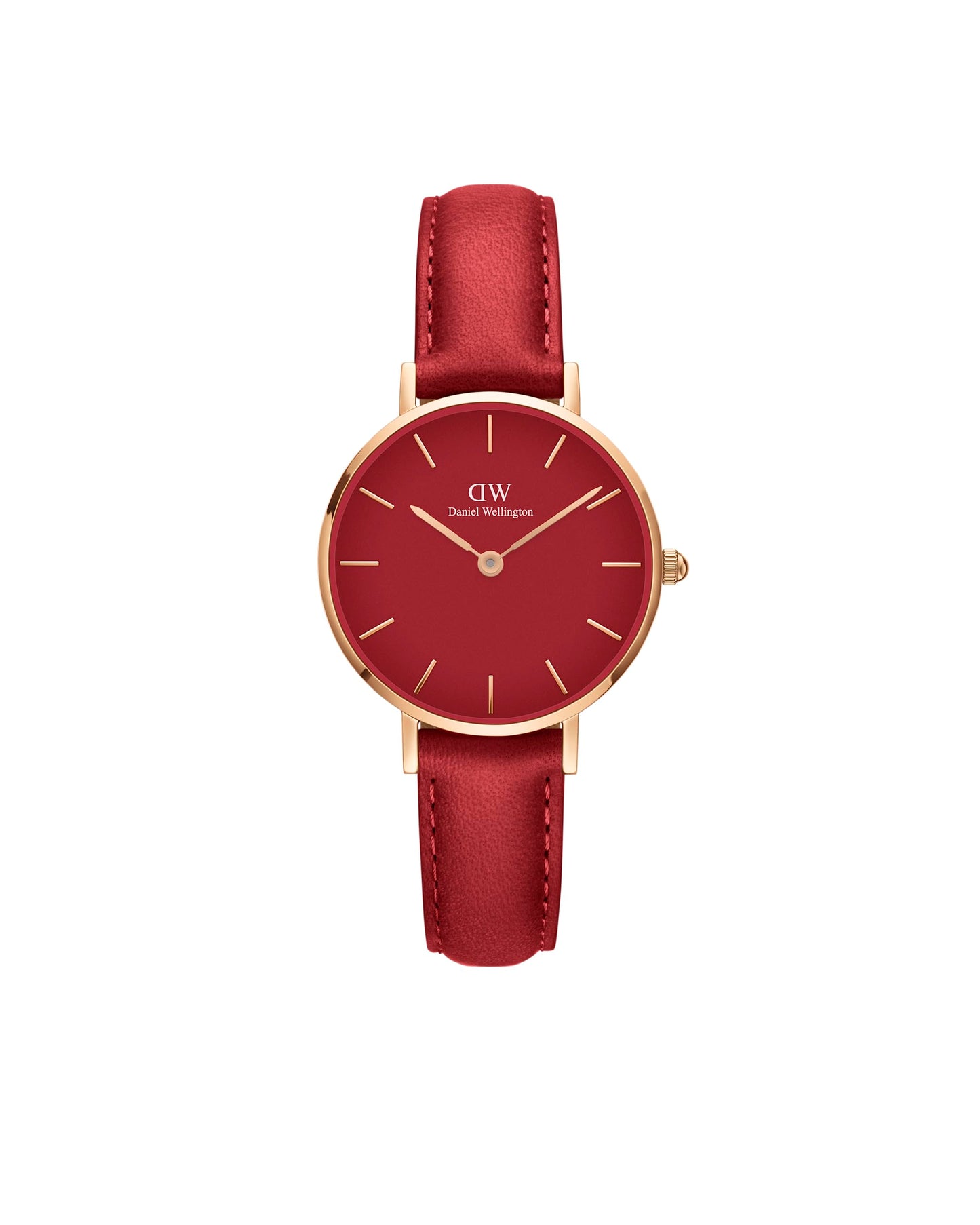 Daniel Wellington Petite 28 Red Dial Analogue Women's Watch