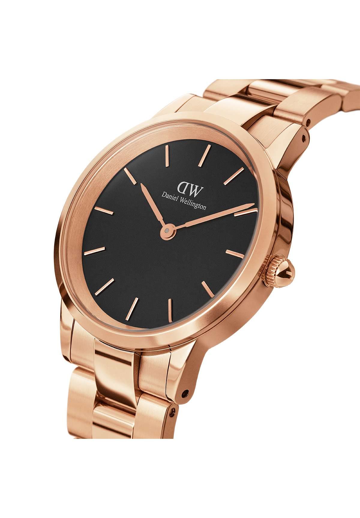 Daniel Wellington Iconic Link Analog Black Dial Women's Watch-DW00100214