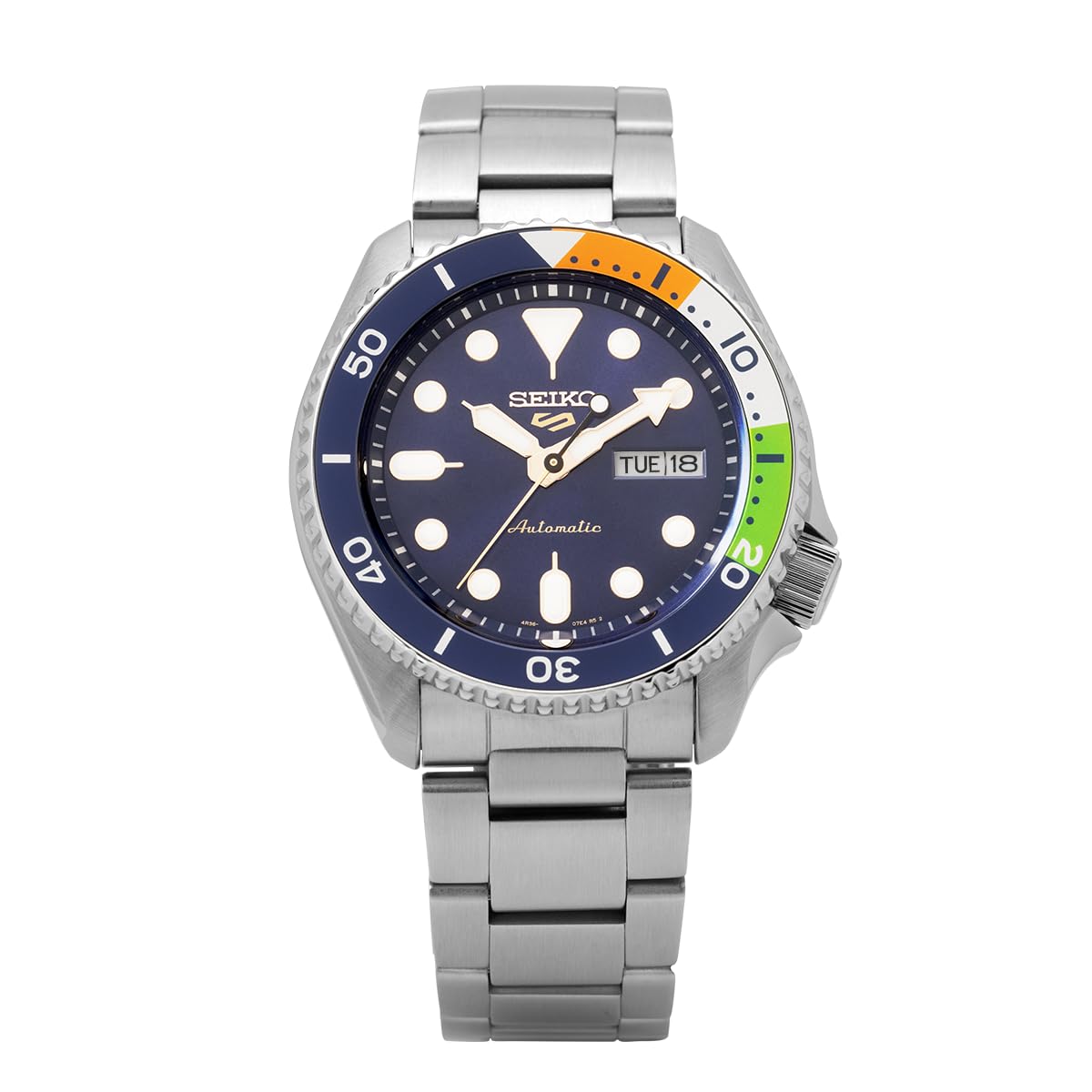 Seiko Limited Edition India Exclusive Blue Dial Men's Watch, Stainless Steel Band, with Extra Silicon Strap