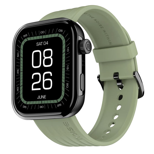 Noise Biggest Launch Pro 5 Smart Watch with 1.85" AMOLED Display, BT Calling, New DIY Watch Faces, Ultra Personalization with Smart Dock, Productivity Suite, 100 Sports Modes and More - (Olive Green)