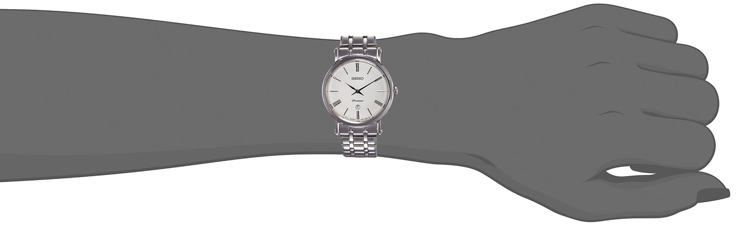 Seiko Premier Analog White Dial Women's Watch