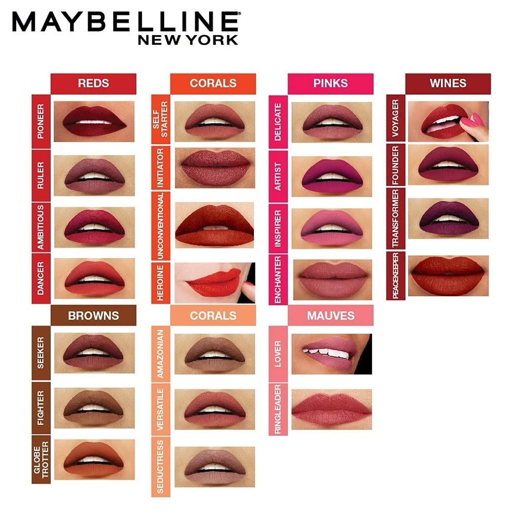 Maybelline Superstay Matte Ink Brooklyn Blush - Enchanter, 5ml | Liquid Lipstick | Matte Lipstick, 5ml