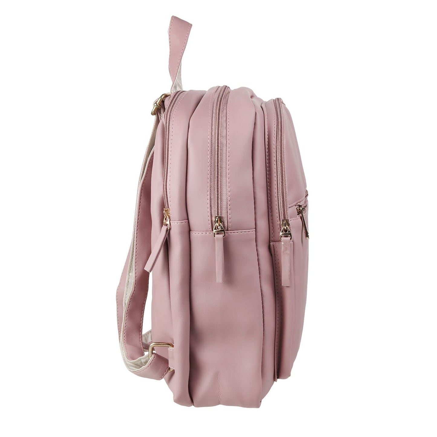 MOCHI Womens Synthetic Pink Backpack (One Size)