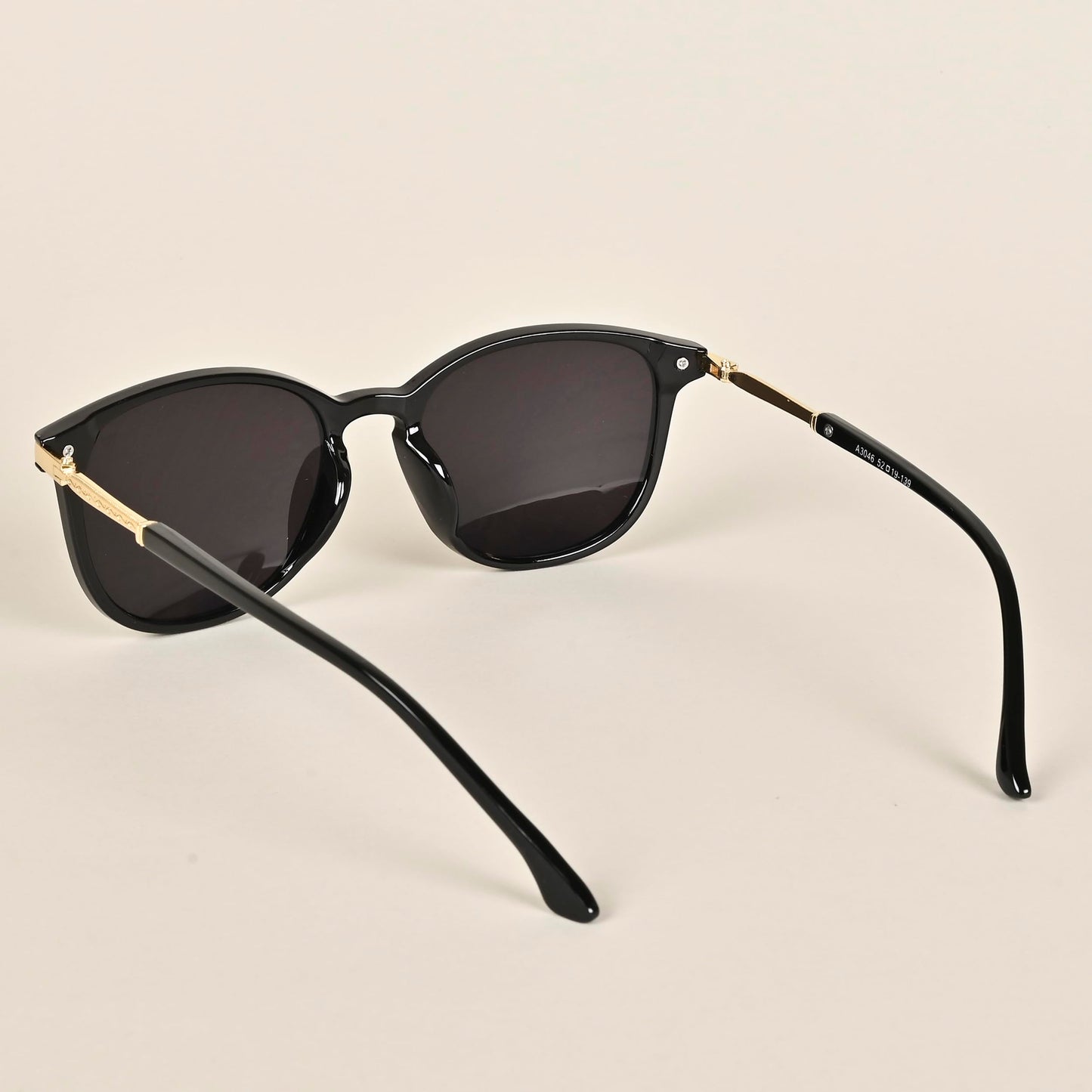 Voyage UV Protected Rectangular Women Sunglasses - (A3046MG3182T | Black Lens | Black Frame)