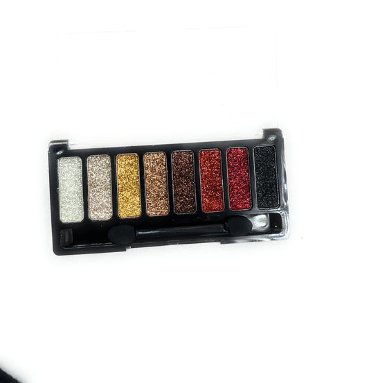 My Colors Glitter Eyeshadow Palette,Deluxe Sparkle Glitter Shimmer Eye Shadow Highly Pigmented Long Lasting Makeup Palette (8 - Colors Palette, 01)