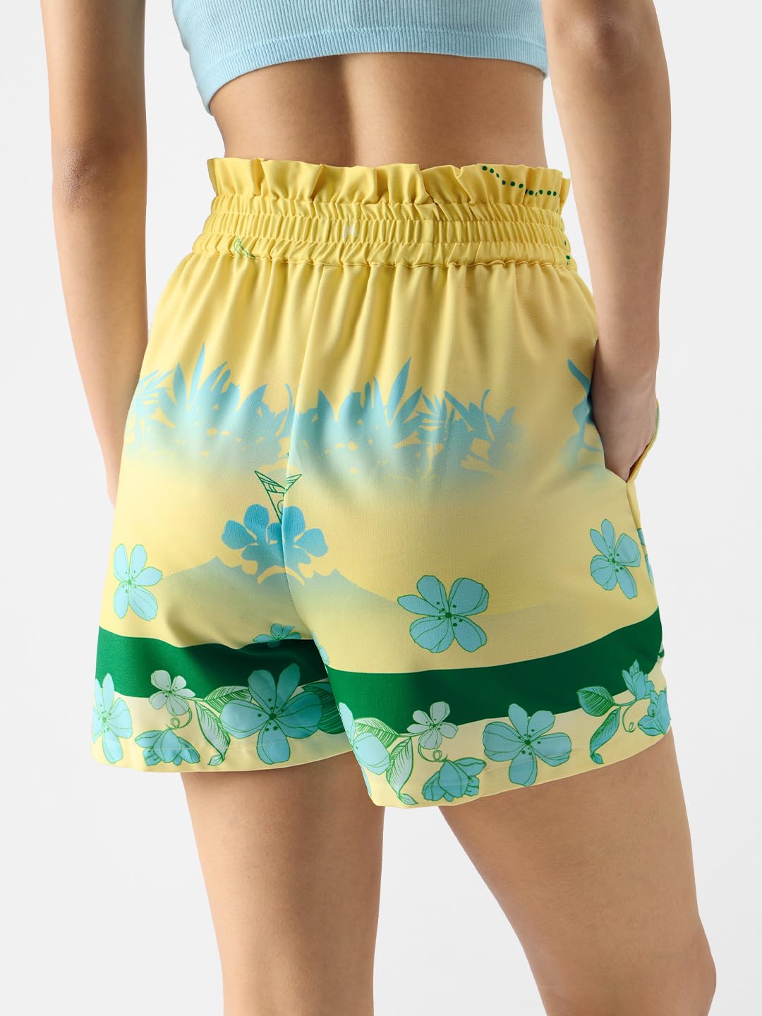 The Souled Store Tinker Bell: Touch of Magic Polyester Multicolored Women Shorts