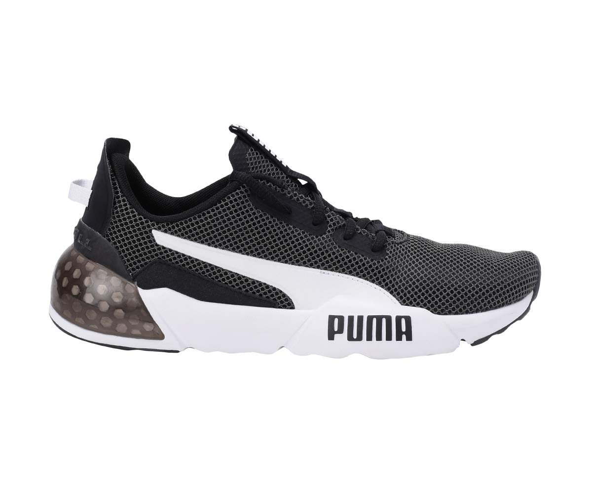 PUMA Men's Cell Phase Black White Track and Field Shoe