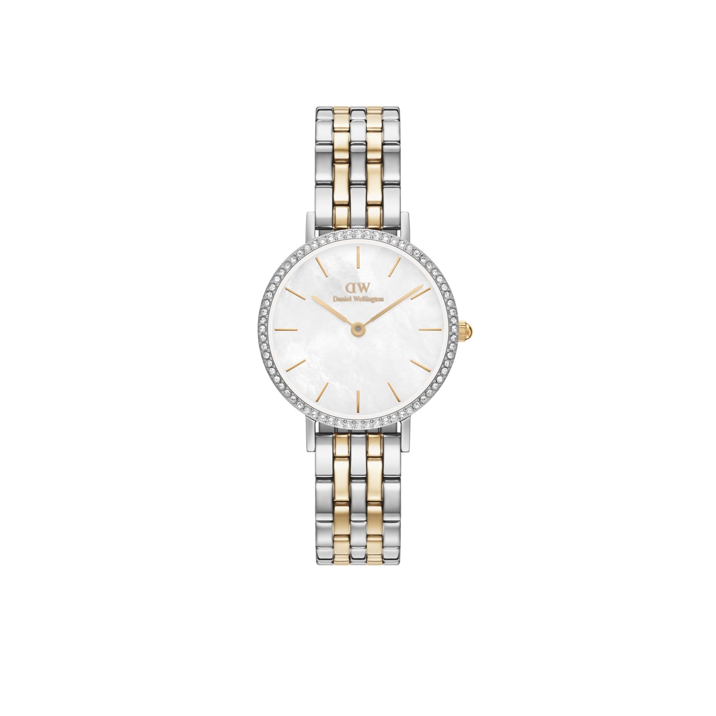 Daniel Wellington Women Analogue Mother of Pearl White Round Dial Watch- DW00100665K