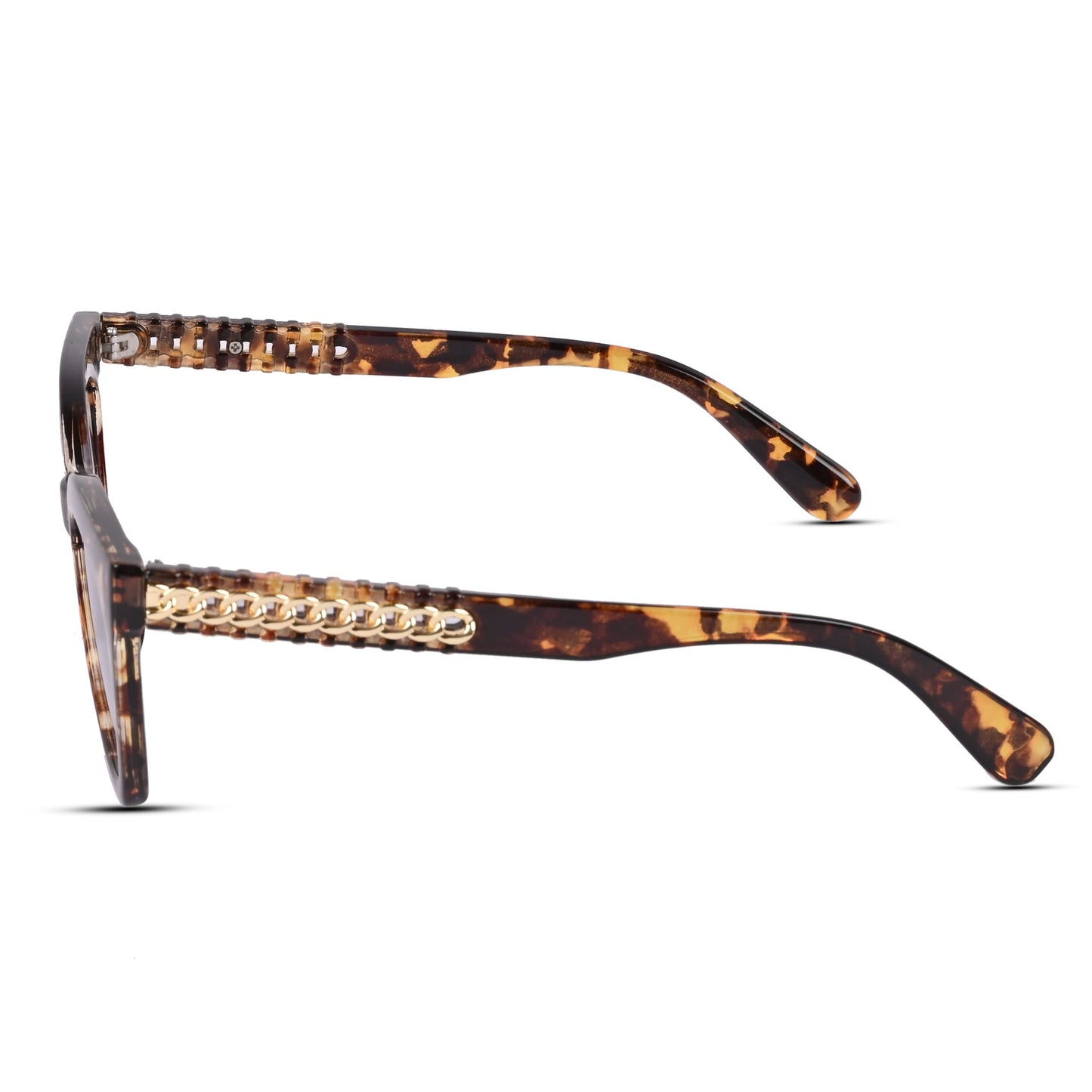 Voyage Gradient Grey Cat-Eye Sunglasses for Women (984MG3793 | Brown Frame | Grey Lens)