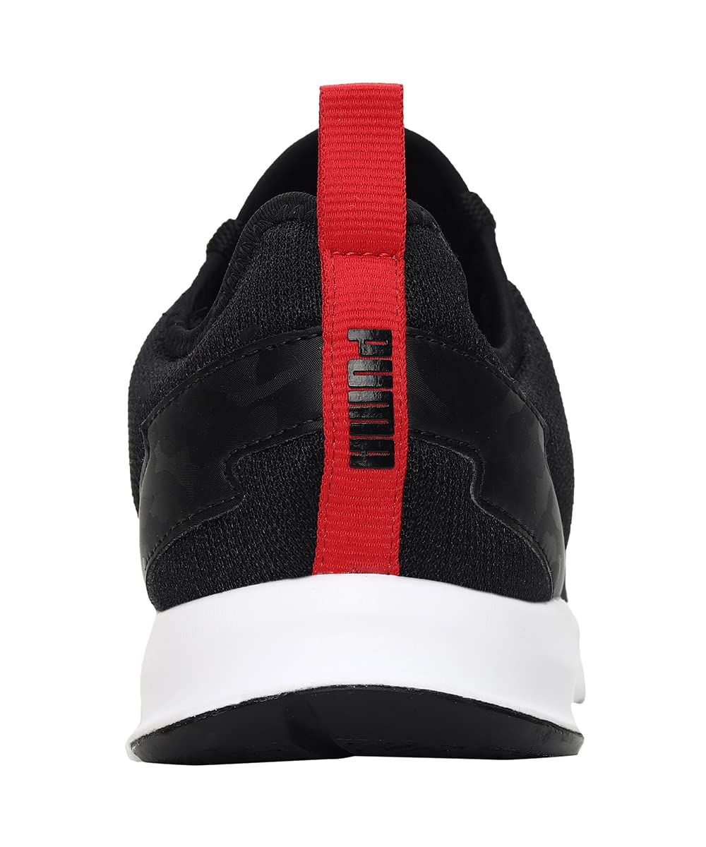Puma Mens Camo Black-High Risk Red Sneaker
