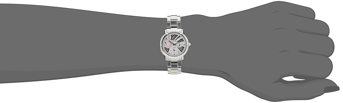 Seiko Criteria Chronograph White Dial Women's Watch