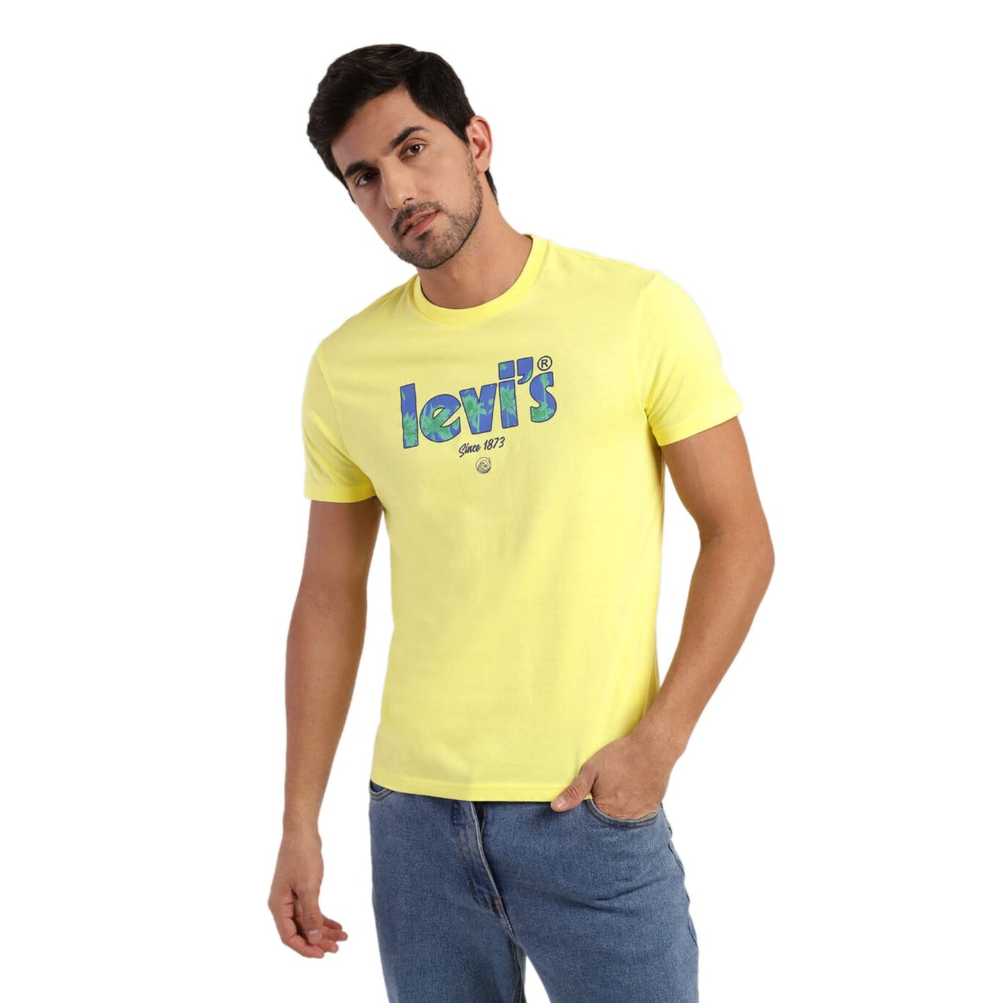 Levi's Men's Graphic Regular Fit T-Shirt (16960-0928_Lime Light Yellow XL)