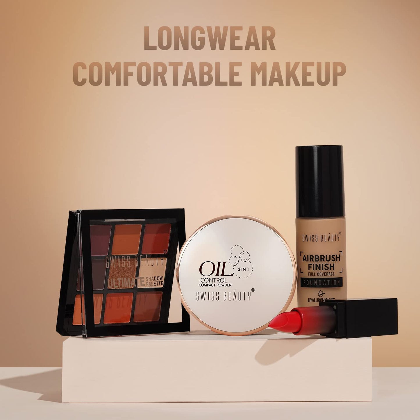 Swiss Beauty Oil Control Compact Powder | Lightweight Compact Powder for Matte Flawless Finish | Face Makeup, Shade - Light-Medium, 20 gm |