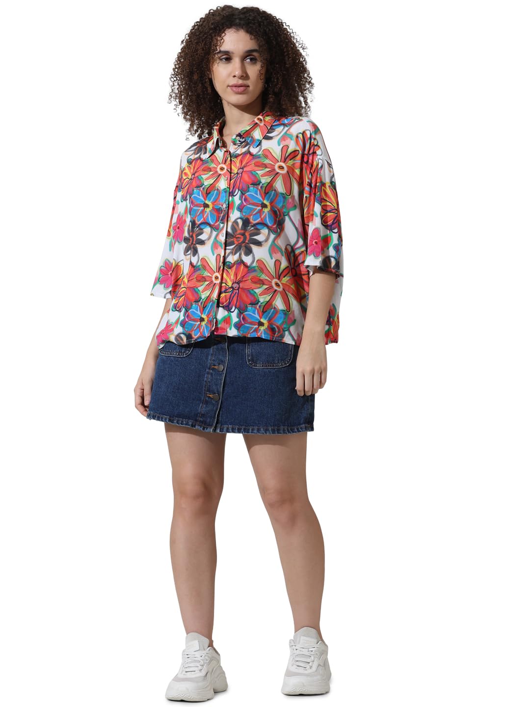 ONLY Women's Relaxed Fit Shirt (15334604-Cloud Dancer_Cloud